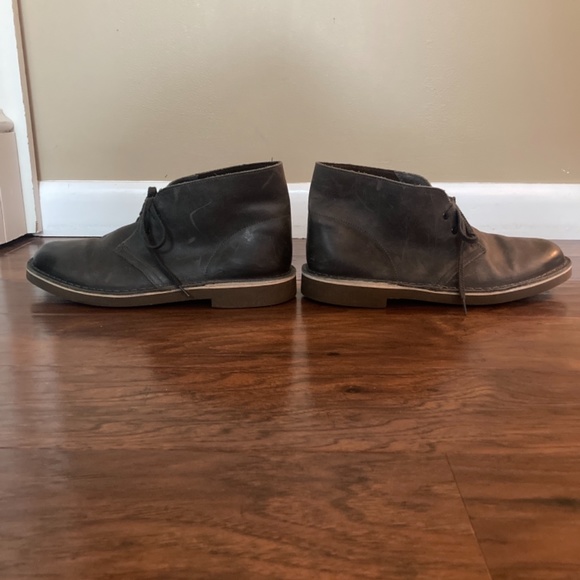 Clarks bushacre chukka boot  grey leather 8.5 mens - Picture 5 of 8